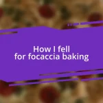 How I fell for focaccia baking