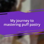 My journey to mastering puff pastry